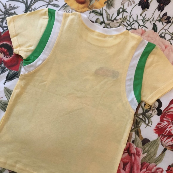 Lucky Devils "embroidered T-shirt in Lemon and Lime" - Picture 4 of 4